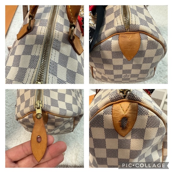 🔥✨Authentic💎✨Louis Vuitton Speedy 30 Damier Azur - Picture 6 of 16